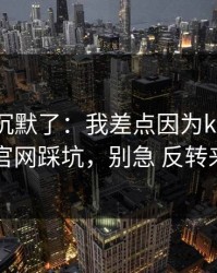我当场沉默了：我差点因为kaiyun中国官网踩坑，别急 反转来了